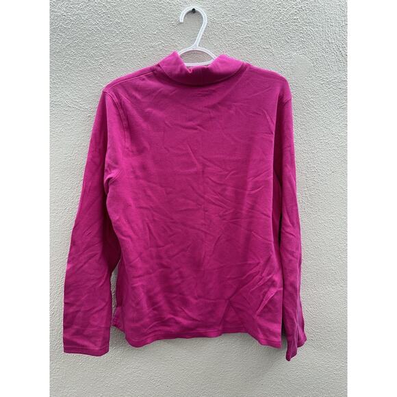 Studio Works Womens Shirt Size XL Turtleneck Pink Long Sleeve - Picture 7 of 11